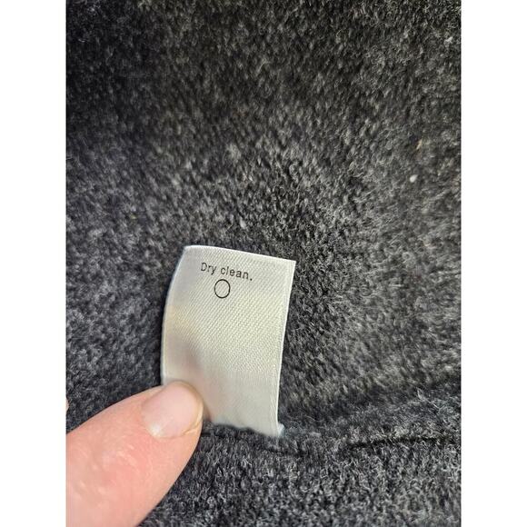 J Crew 1/4 Zip Pullover Sweater Dark Gray 100% Wool Medium - Picture 7 of 7